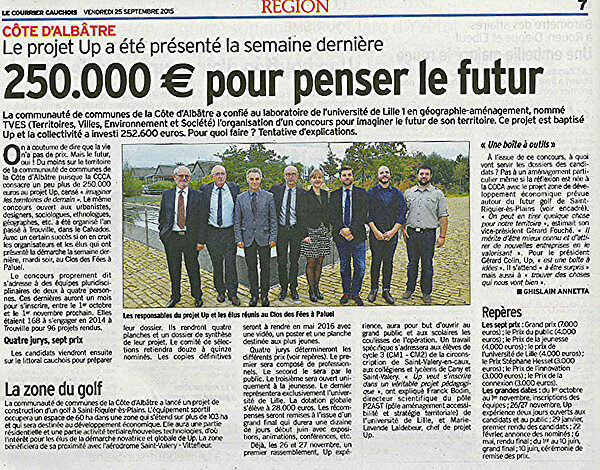 Zoom sur l'article : "Côte d'Albâtre : 250.000 euros pour penser le futur"