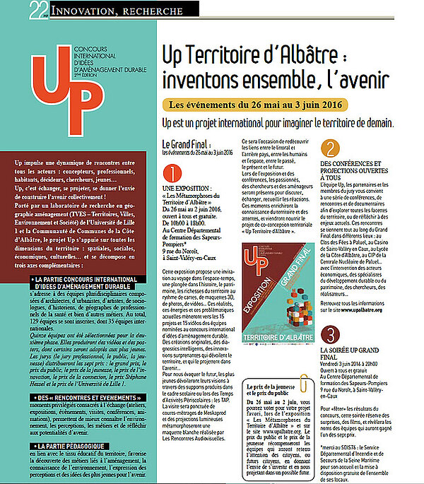 Zoom sur l'article : "Up Territoire d'Albâtre : inventons ensemble l'avenir"